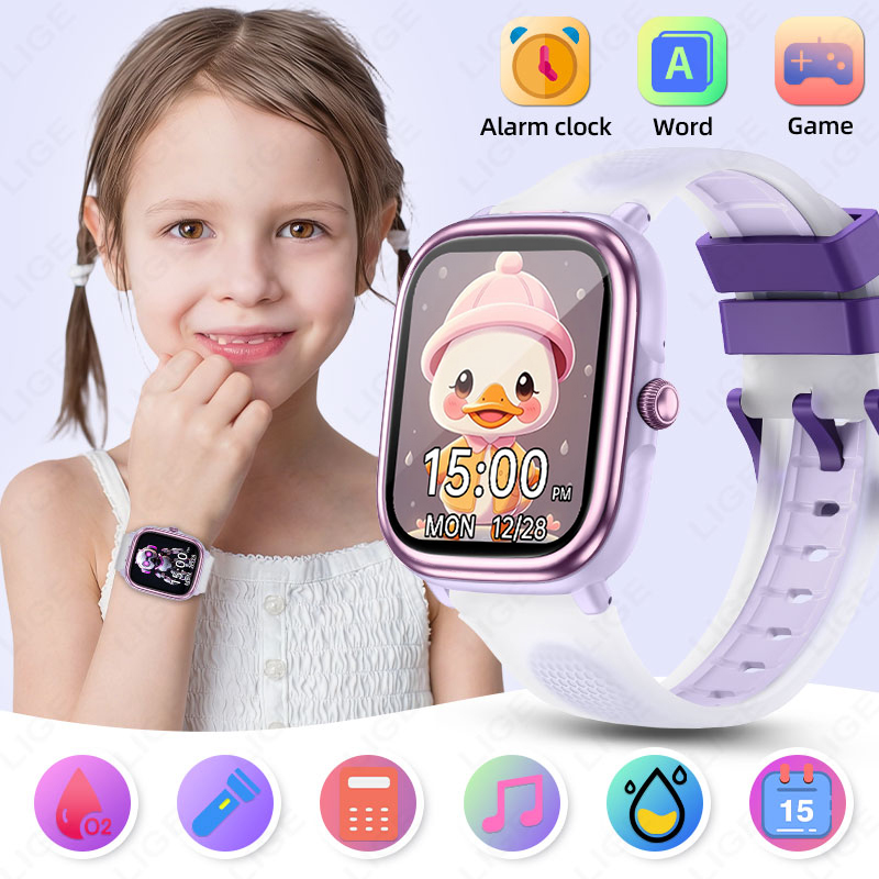 Smartwatch Watches For Girls Kids - Детские умные часы LIGE, 1,83 дюйма,