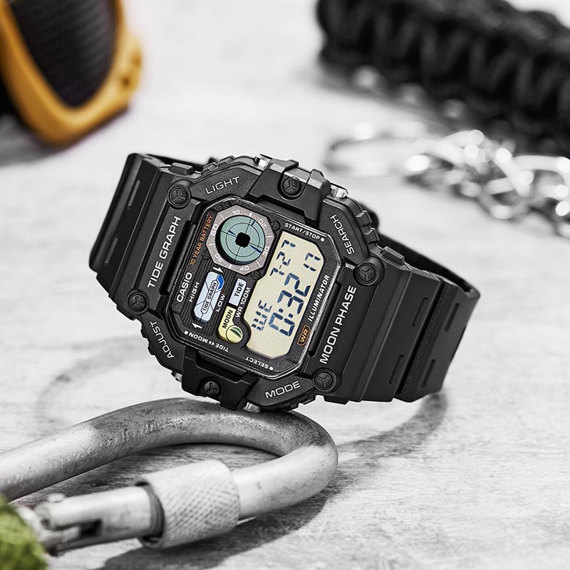 Vintage Digital Watch - Цифровые часы Casio WS-1700H, корпус из