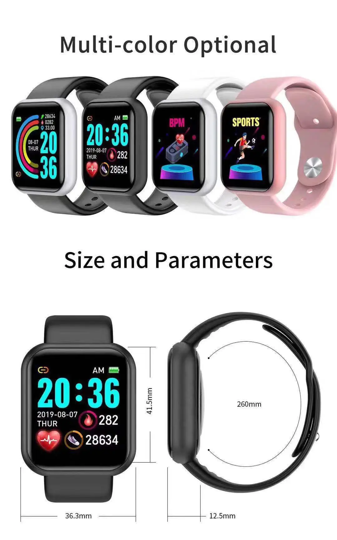 Smartwatch Watches For Men Digital - Умные часы D20 Pro для мужчин,