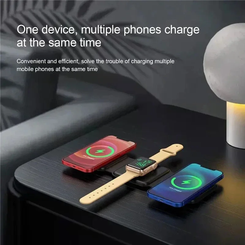 Smartwatch Apple Watch - Магнитная портативная беспроводная зарядная станция 3-в-1