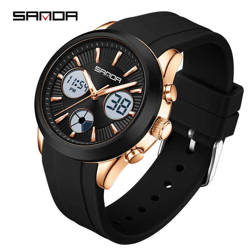 Watches Ladies Smartwatch - Электронные часы SANDA, светящиеся, многофункциональные, спортивные,