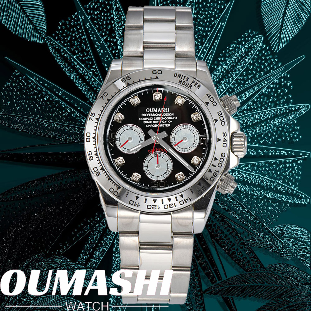 Watch Bezel Insert - Роскошные часы VK63, 39 мм, кварцевые,