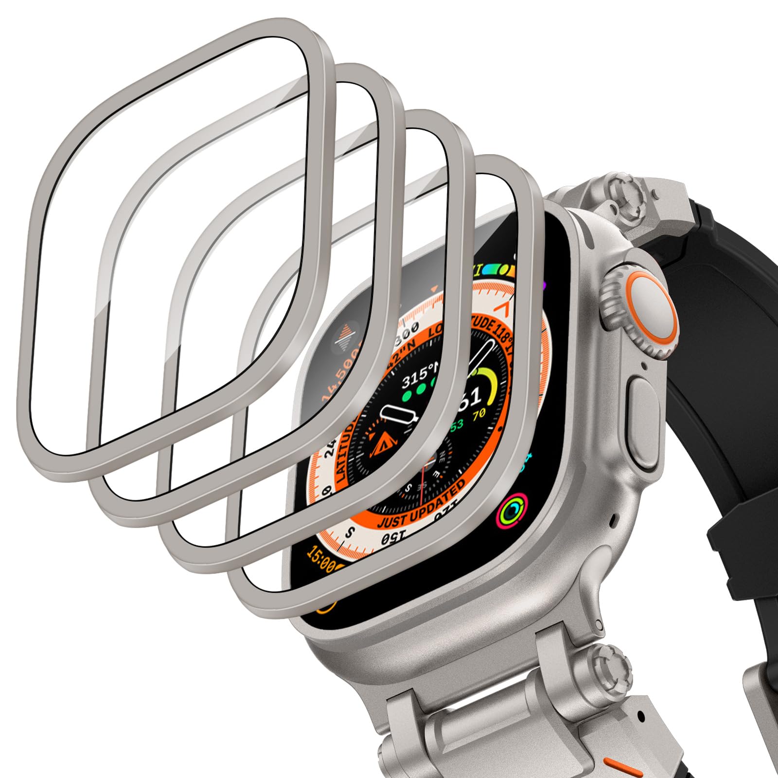 Smartwatch Apple Watches For Women - Чехол из алюминиевого сплава + закаленное