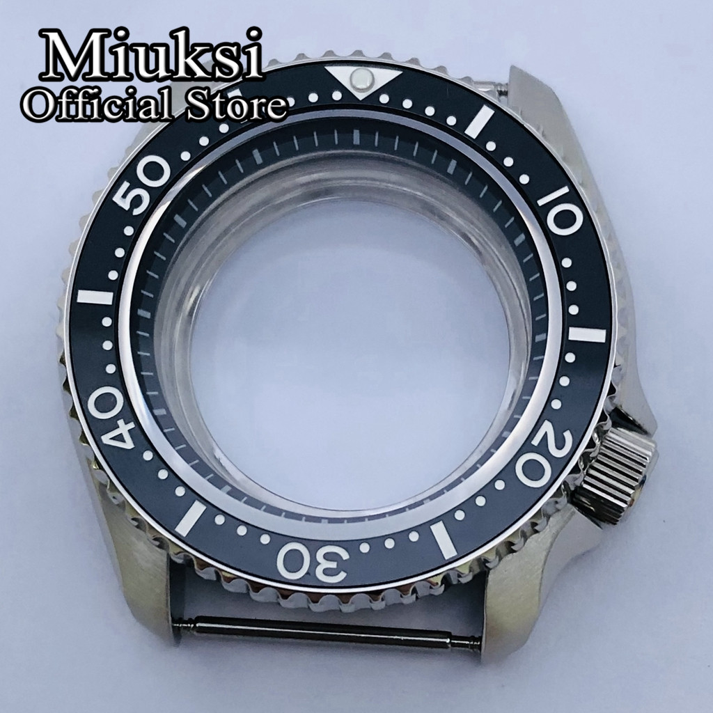 Watch Bezel Insert - Miuksi 42 мм серебряный стерильный корпус