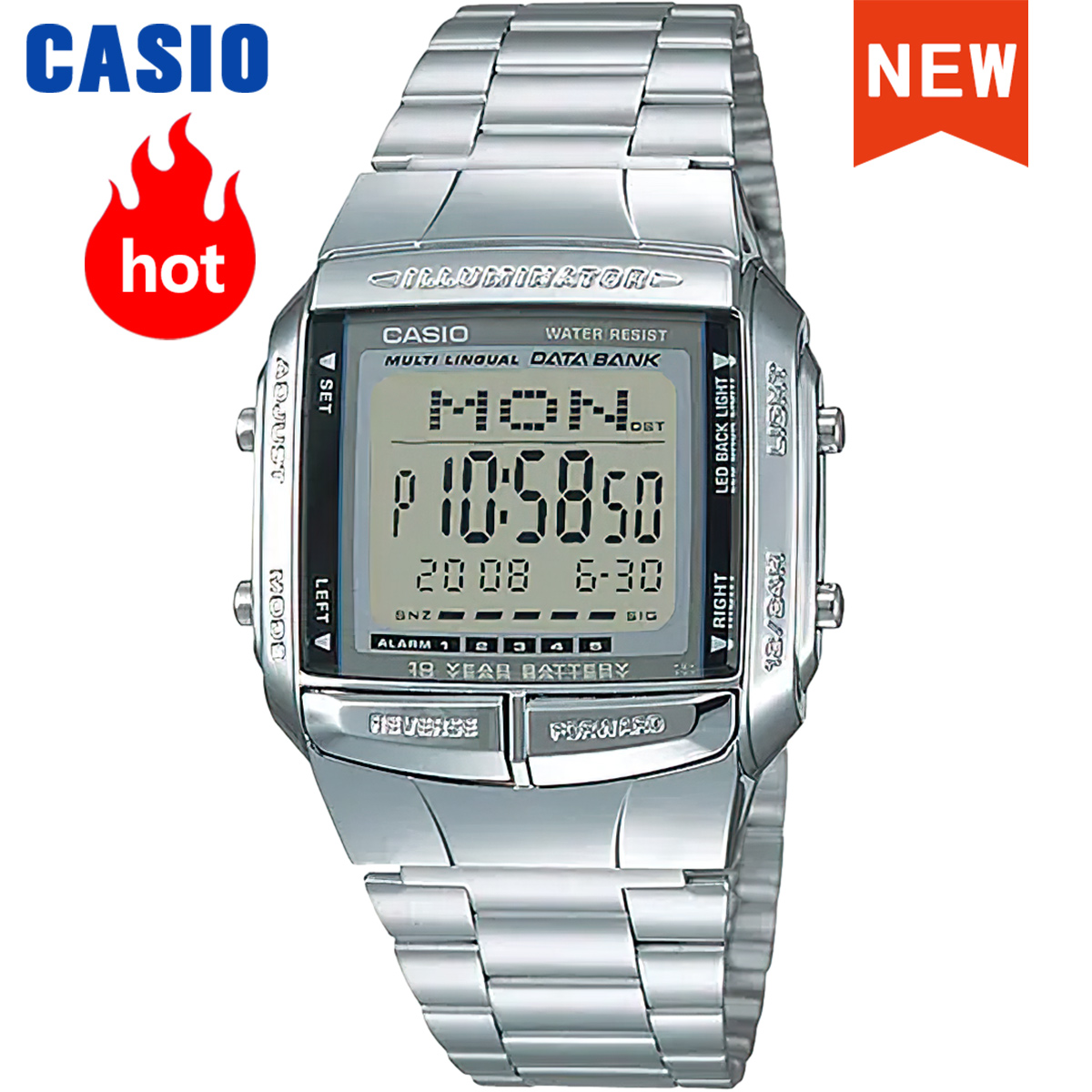 Vintage Digital Watch - Мужские часы Casio, топовый бренд, роскошный
