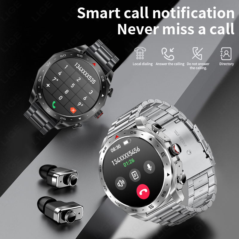 Умные часы LIGE TWS с Bluetoot – обзор и цена Smartwatch Noise Watches For Men