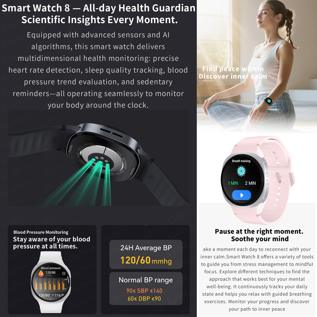 Новые смарт-часы 2026 года: 8  – обзор и цена Smartwatch Professional Watches For Men