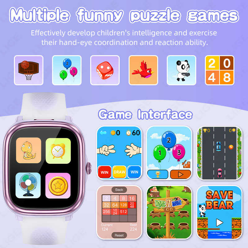 Детские умные часы LIGE, 1,83  – обзор и цена Smartwatch Watches For Girls Kids