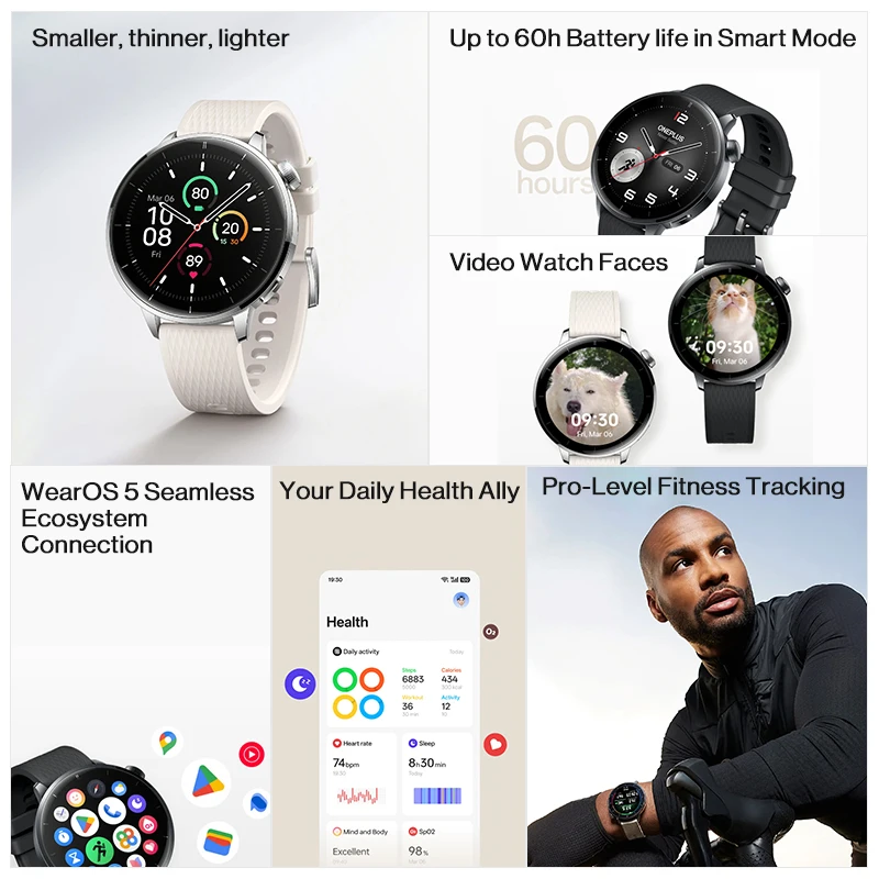 Глобальная версия OnePlus Watc – обзор и цена Smartwatch Oneplus Watches