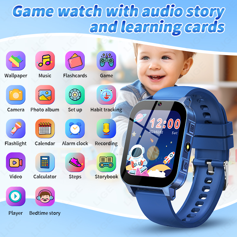 Детские умные часы LIGE, обуча – обзор и цена Smartwatch Watches For Girls Kids