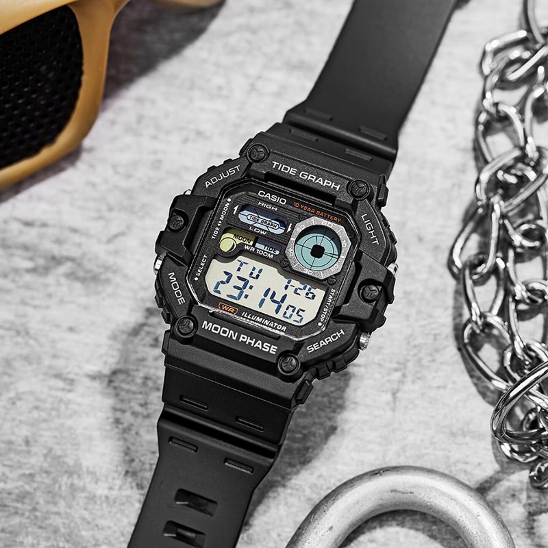 Цифровые часы Casio WS-1700H,  – обзор и цена Vintage Digital Watch