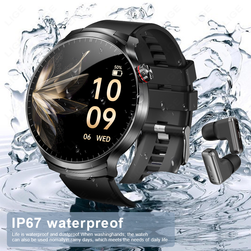 Смарт-часы LIGE New TWS 2-в-1  – обзор и цена Smartwatch Noise Watches For Men