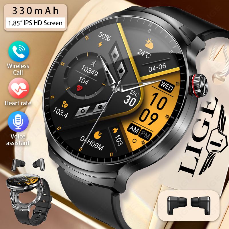 Смарт-часы LIGE 2026 New TWS 2 – обзор и цена Smartwatch Noise Watches For Men
