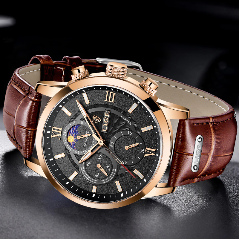 Мужские часы LIGE Fashion, пов – обзор и цена Smartwatch Watches Brands For Men