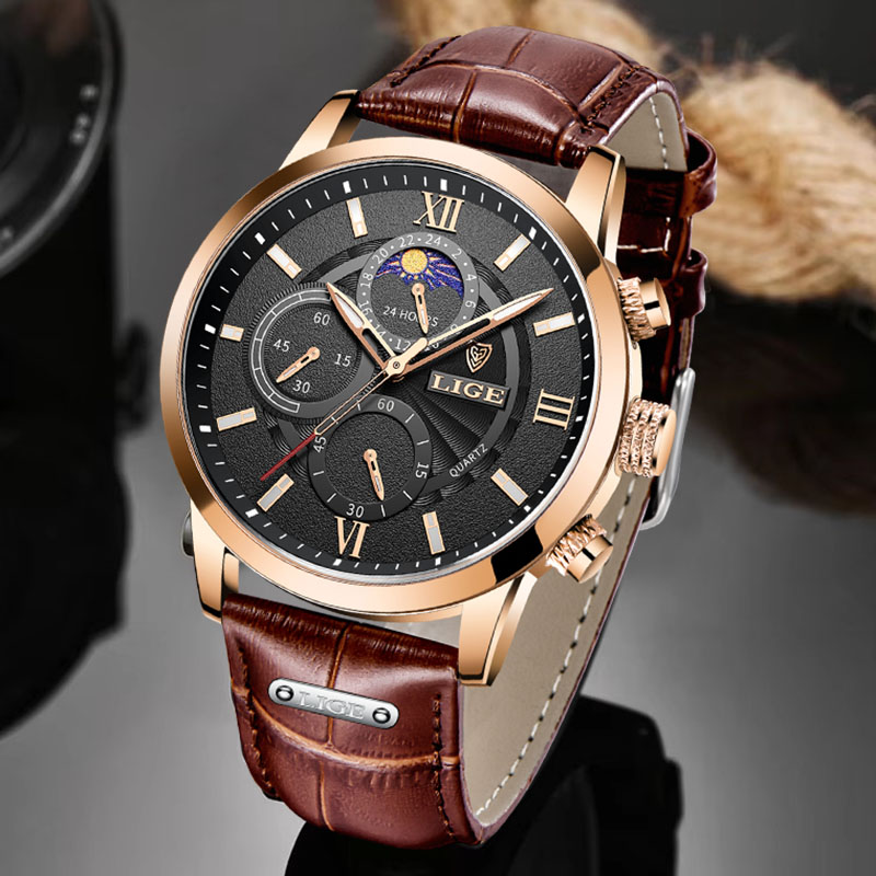 Мужские часы LIGE Fashion, пов – обзор и цена Smartwatch Watches Brands For Men