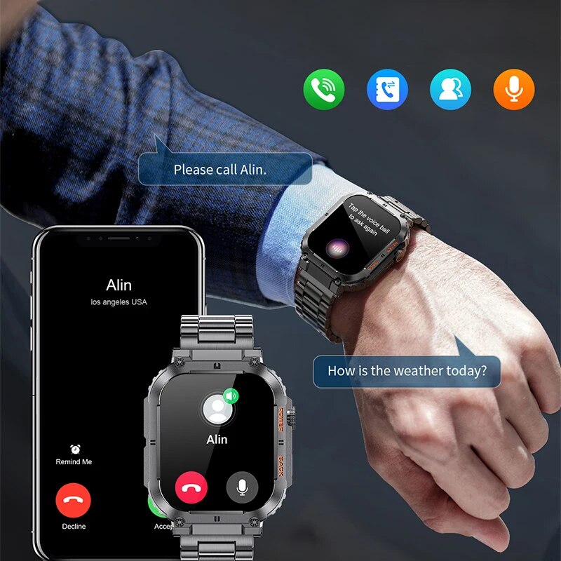 Смарт-часы LIGE мужские спорти – обзор и цена Smartwatch Watches For Men Digital