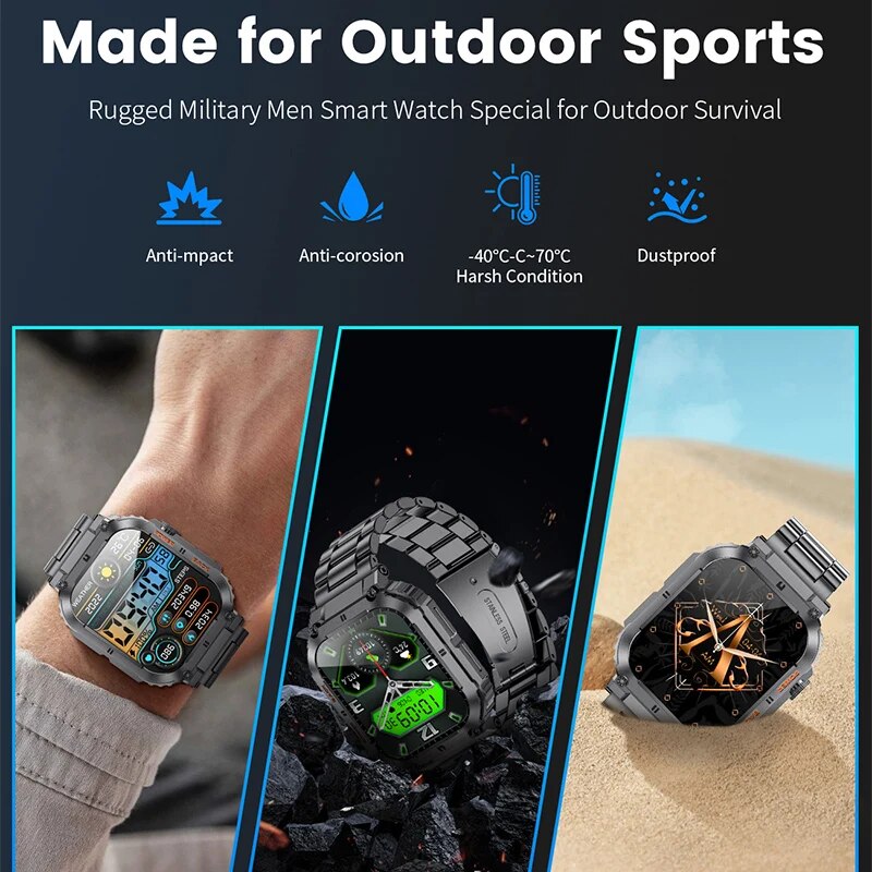 Смарт-часы LIGE мужские спорти – обзор и цена Smartwatch Watches For Men Digital
