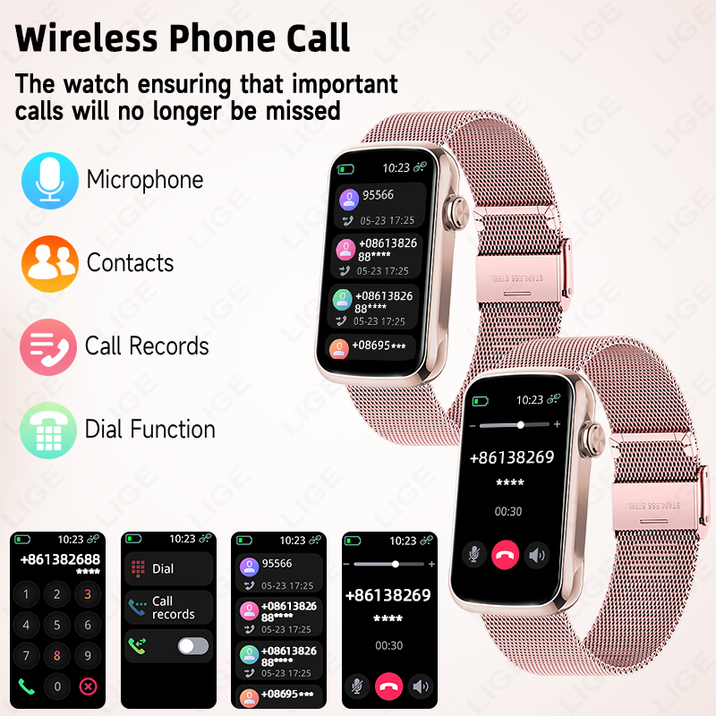 LIGE 1,47 ''Смарт-часы для жен – обзор и цена Watches Ladies Smartwatch