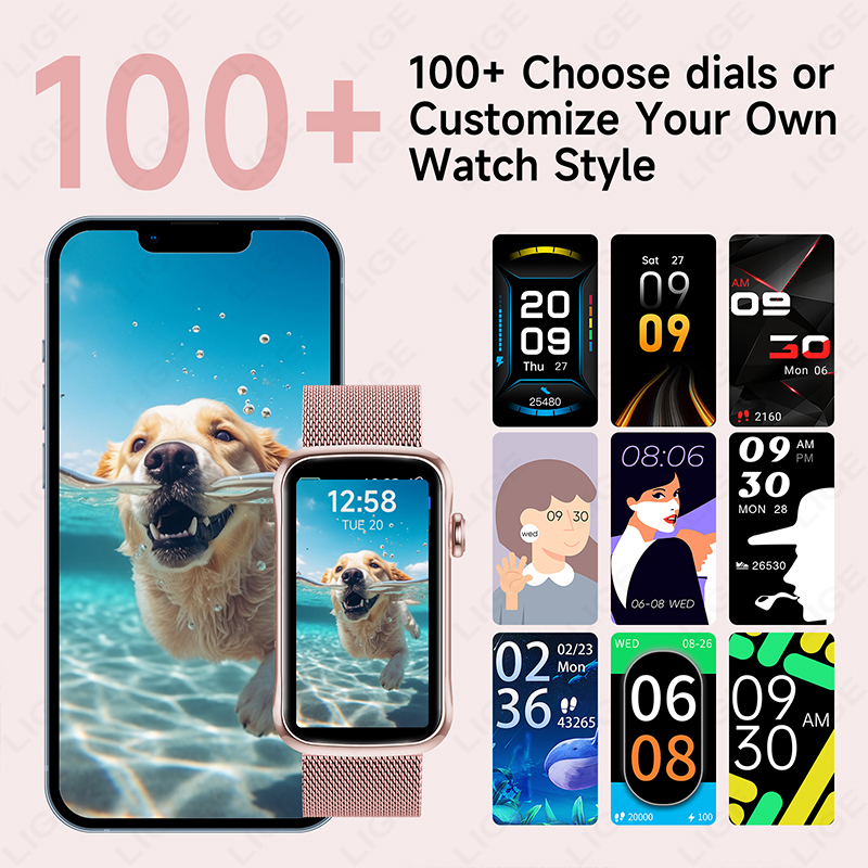 LIGE 1,47 ''Смарт-часы для жен – обзор и цена Watches Ladies Smartwatch