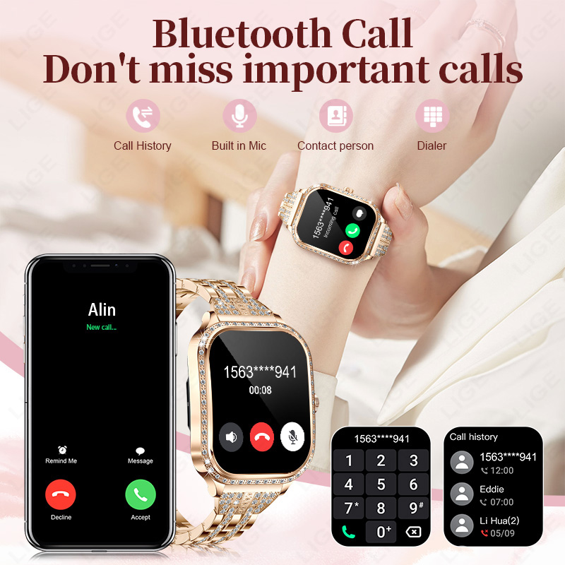 Смарт-часы LIGE для женщин, во – обзор и цена Watches Ladies Smartwatch