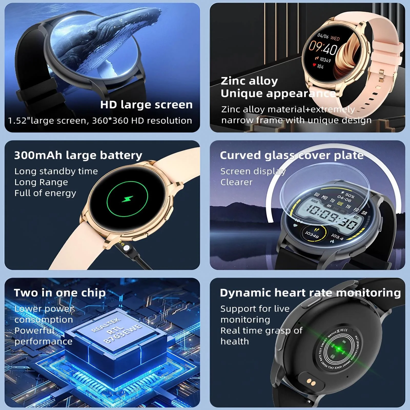 Женские умные часы с водонепро – обзор и цена Smartwatch Health Watches For Women