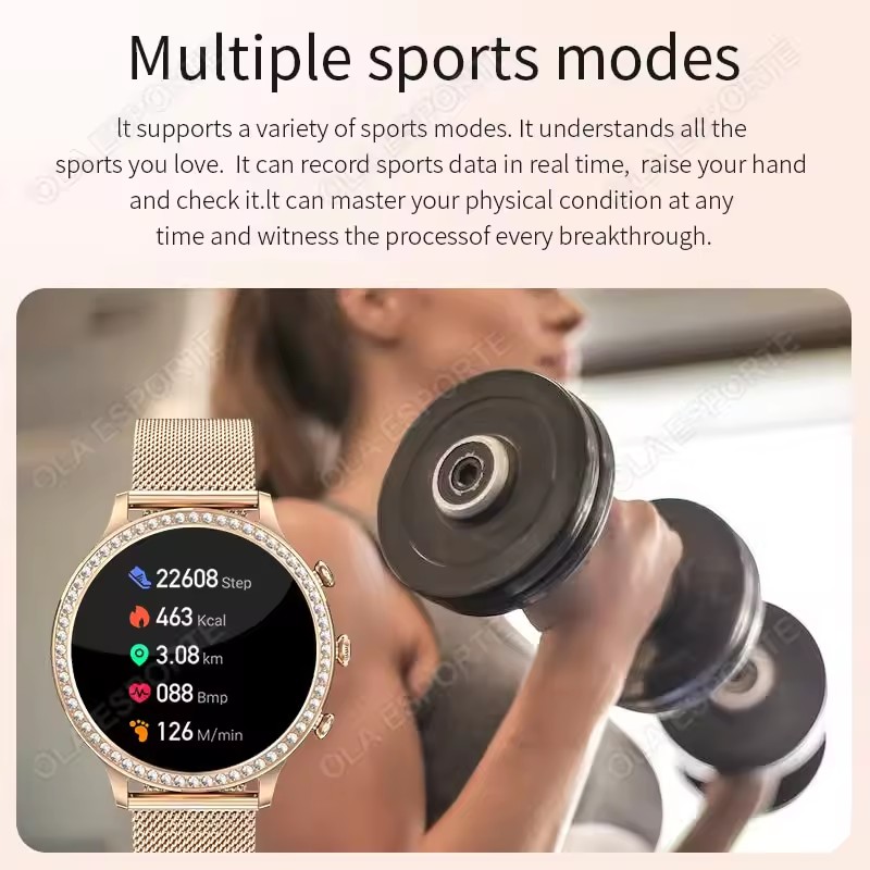 Элегантные женские умные часы  – обзор и цена Smartwatch Health Watches For Women